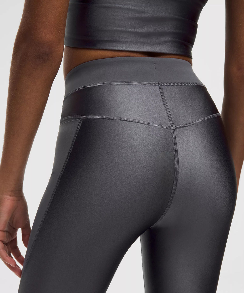 Satin Shine Panelled High-Rise Tight 25"